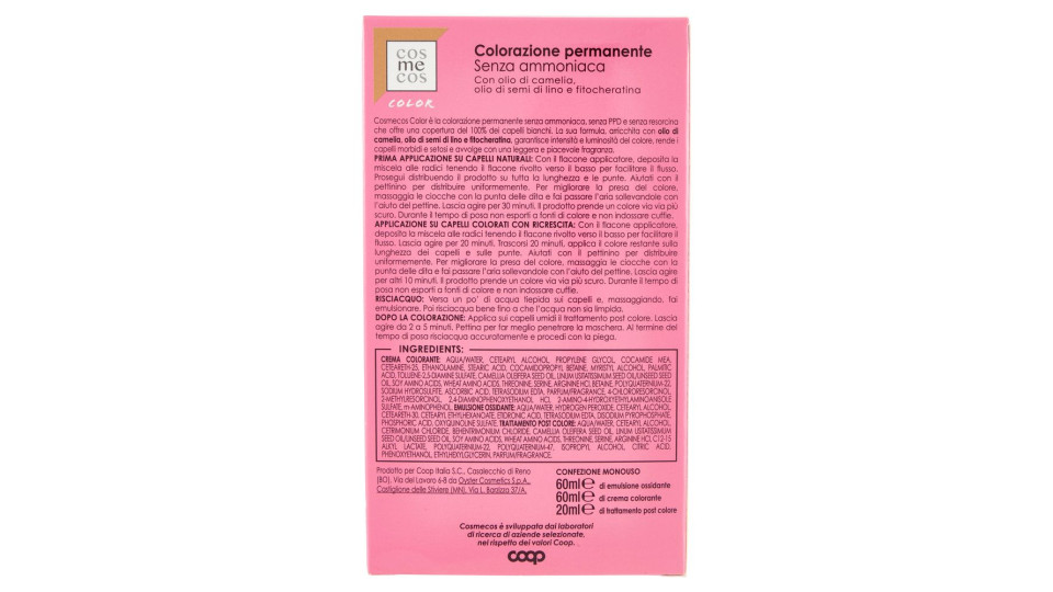 Color Colorazione Permanente Senza Ammoniaca 3.0 Castano Scuro