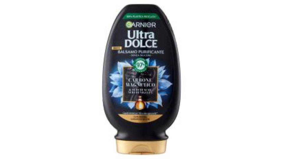 Garnier Ultra Dolce Balsamo Purificante E Idratante Carbone Magnetico, 200 Ml