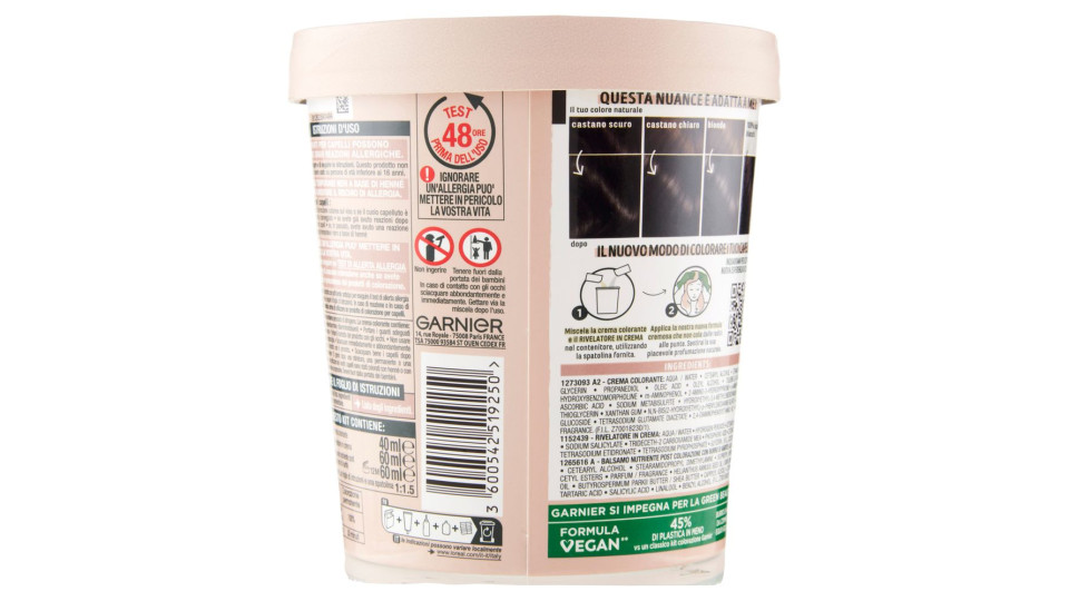 Garnier Good 2.0 Nero, Colorazione Permanente Senza Ammoniaca, 90% Origine Naturale