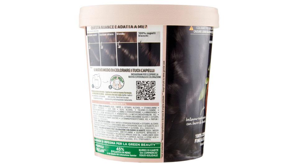Garnier Good 2.0 Nero, Colorazione Permanente Senza Ammoniaca, 90% Origine Naturale