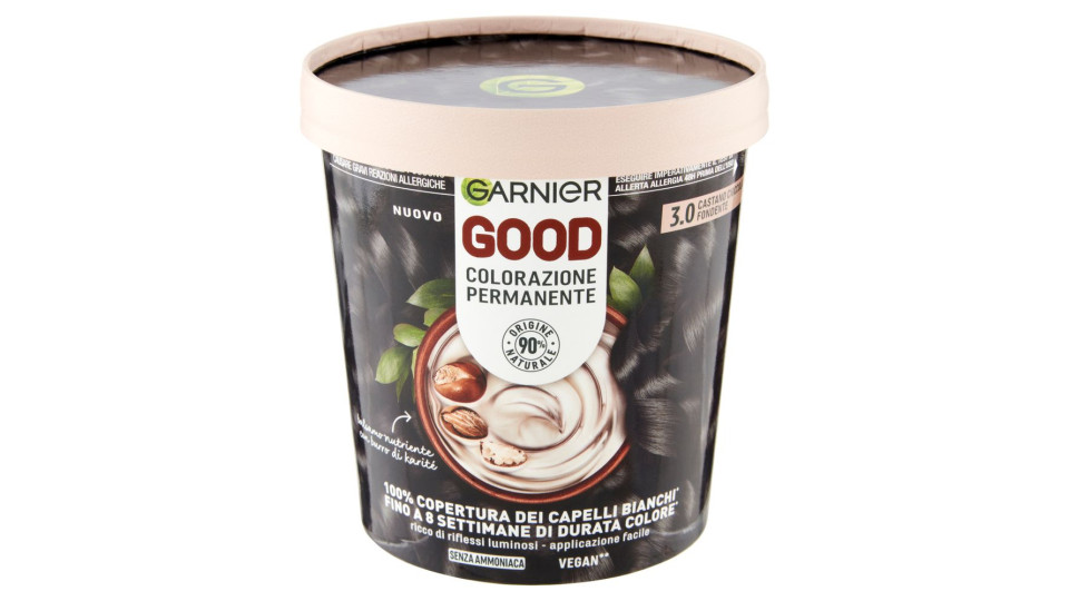 Garnier Good 3.0 Castano Cioccolato Fondente, Colorazione Permanente Senza Ammoniaca