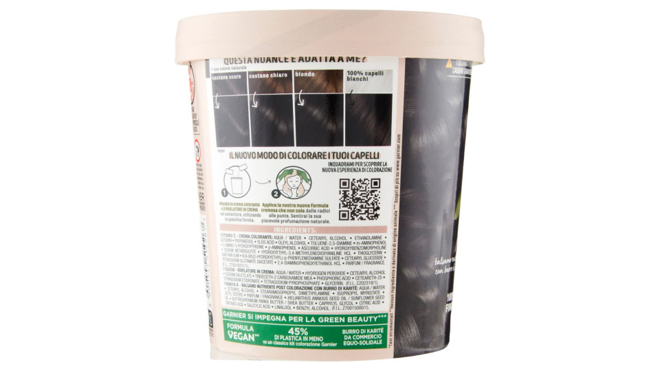 Garnier Good 3.0 Castano Cioccolato Fondente, Colorazione Permanente Senza Ammoniaca