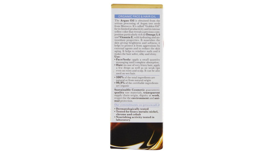 I Provenzali Bio Olio Biologico Argan 50 Ml