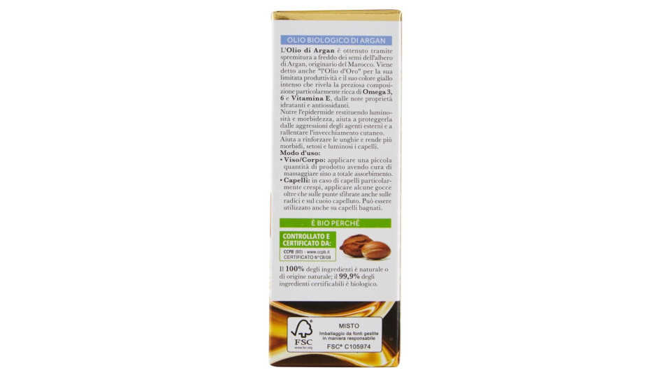 I Provenzali Bio Olio Biologico Argan 50 Ml
