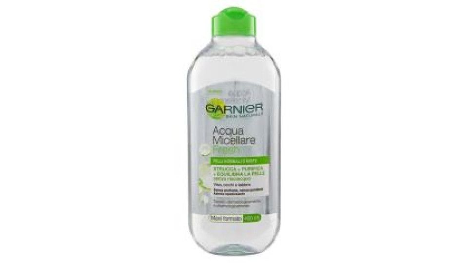 Garnier Skinactive Acqua Micellare Pelli Miste E Sensibili, Strucca, Purifica Ed Opacizza, 400 Ml