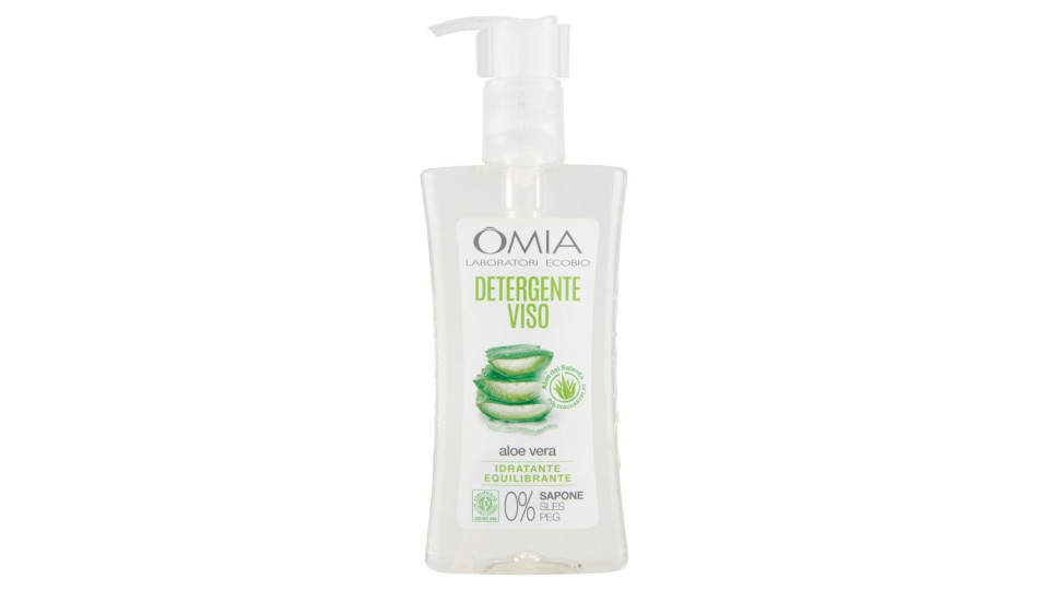 Omia Laboratori Ecobio Detergente Viso Idratante Equilibrante Aloe Vera 200 Ml