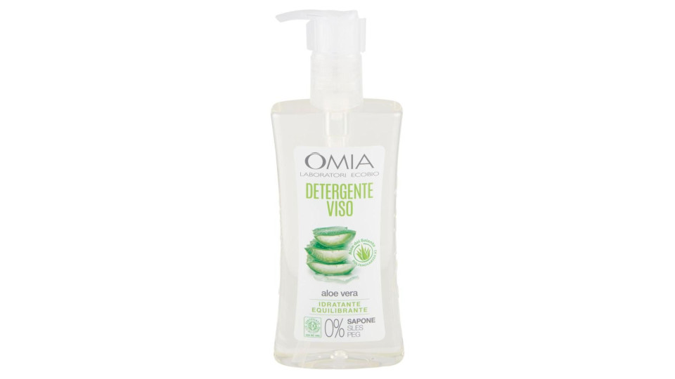 Omia Laboratori Ecobio Detergente Viso Idratante Equilibrante Aloe Vera 200 Ml