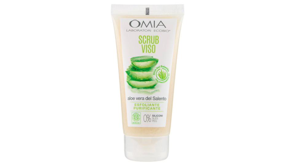 Omia Laboratori Ecobio Scrub Viso Aloe Vera Del Salento 75 Ml
