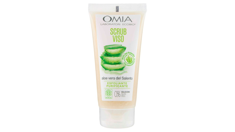 Omia Laboratori Ecobio Scrub Viso Aloe Vera Del Salento 75 Ml