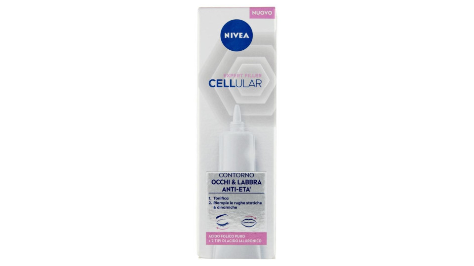 Nivea Cellular Expert Filler Contorno Occhi & Labbra Anti-età 15 Ml