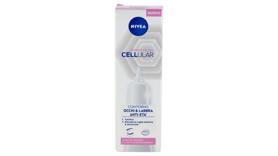Nivea Cellular Expert Filler Contorno Occhi & Labbra Anti-età 15 Ml