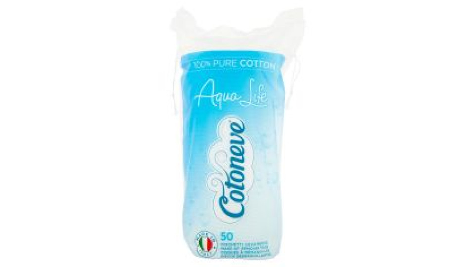 Cotoneve Aqua Life Dischetti Levatrucco 50 Pz
