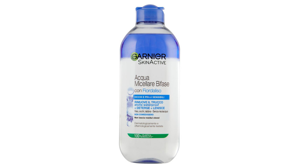 Garnier Skinactive Acqua Micellare Occhi Sensibili, Strucca Deterge Rilassa Senza Risciacquo 400 Ml
