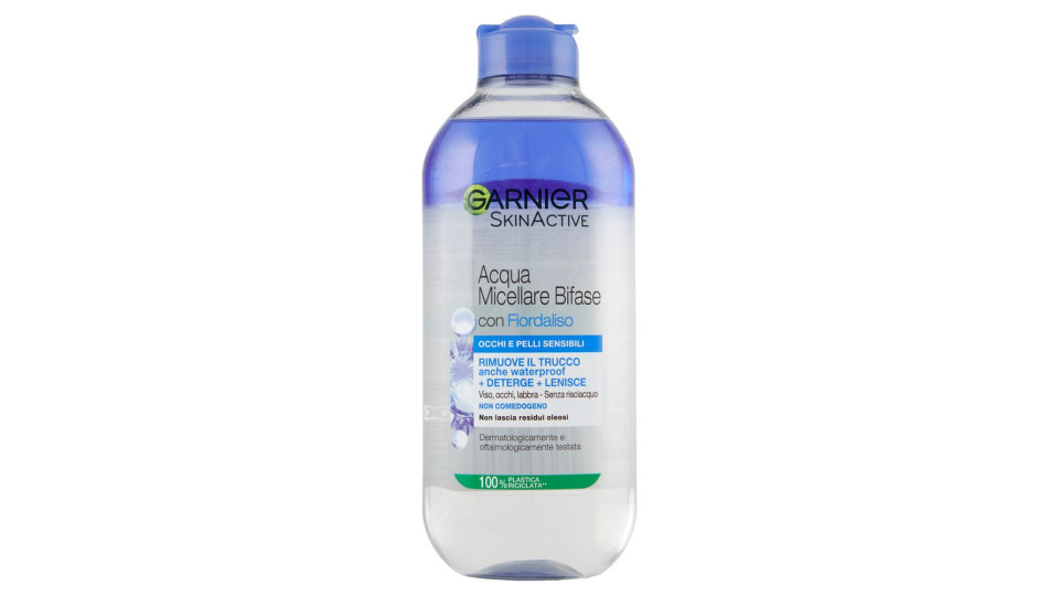 Garnier Skinactive Acqua Micellare Occhi Sensibili, Strucca Deterge Rilassa Senza Risciacquo 400 Ml