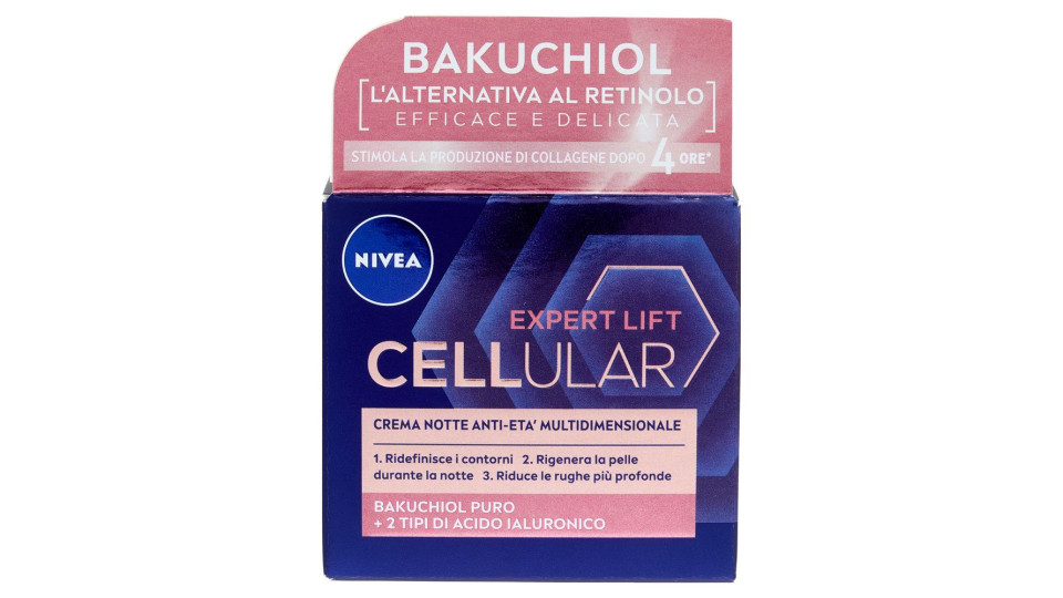 Nivea Expert Lift Cellular Crema Notte Anti-età Multidimensionale 50 Ml