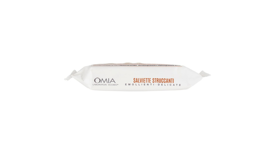 Omia Laboratori Ecobio Salviette Struccanti Emollienti - Delicate Argan Del Marocco 20 Pz
