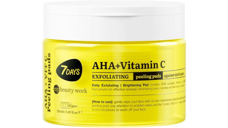 Dischetti Peeling Esfolianti Per Il Viso Aha+vitamin C 7days 150 Ml