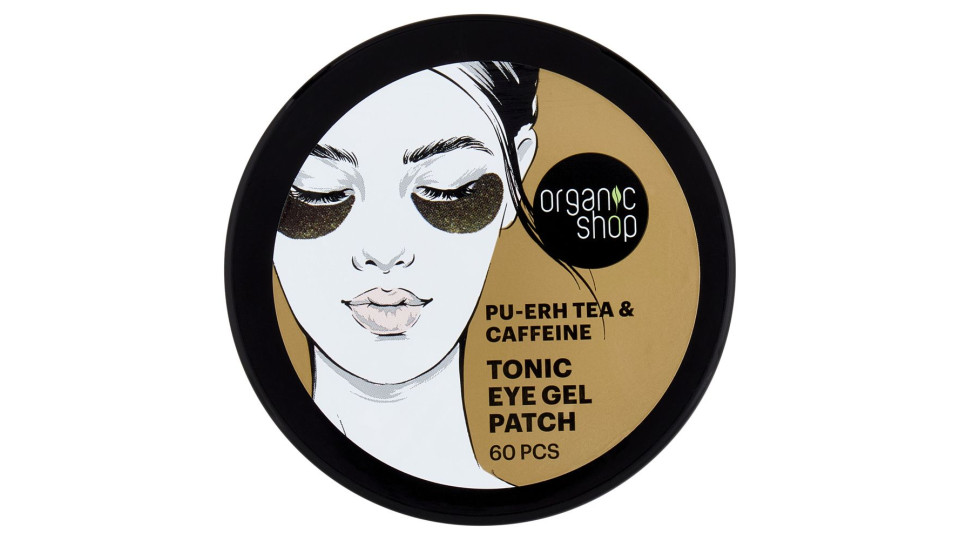 Organic Shop Tonic Eye Gel Patch Pu-erh Tea & Caffeine 60 Pz