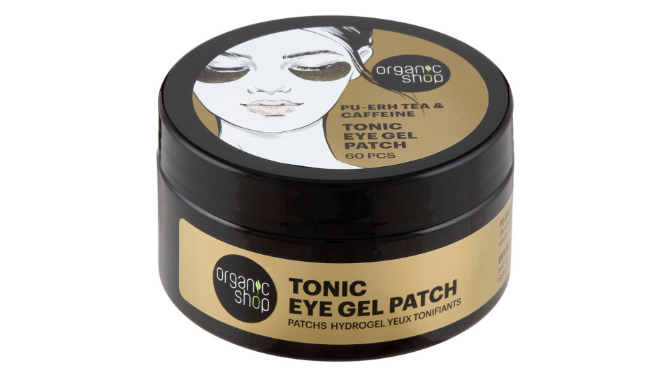 Organic Shop Tonic Eye Gel Patch Pu-erh Tea & Caffeine 60 Pz