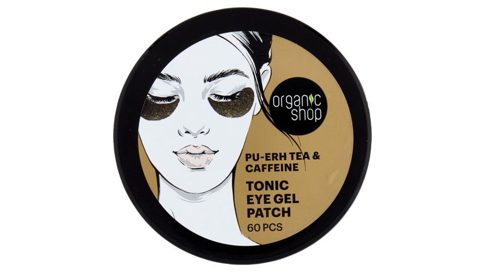 Organic Shop Tonic Eye Gel Patch Pu-erh Tea & Caffeine 60 Pz