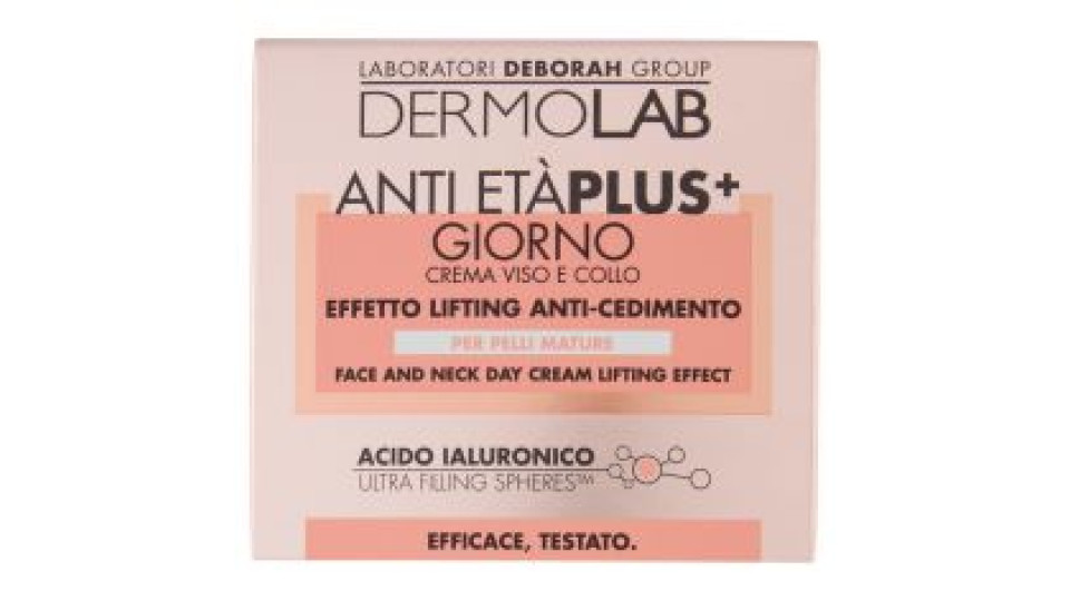 Dermolab Anti Età Plus+ Giorno Crema Viso E Collo Effetto Lifting Anti-cedimento 50 Ml