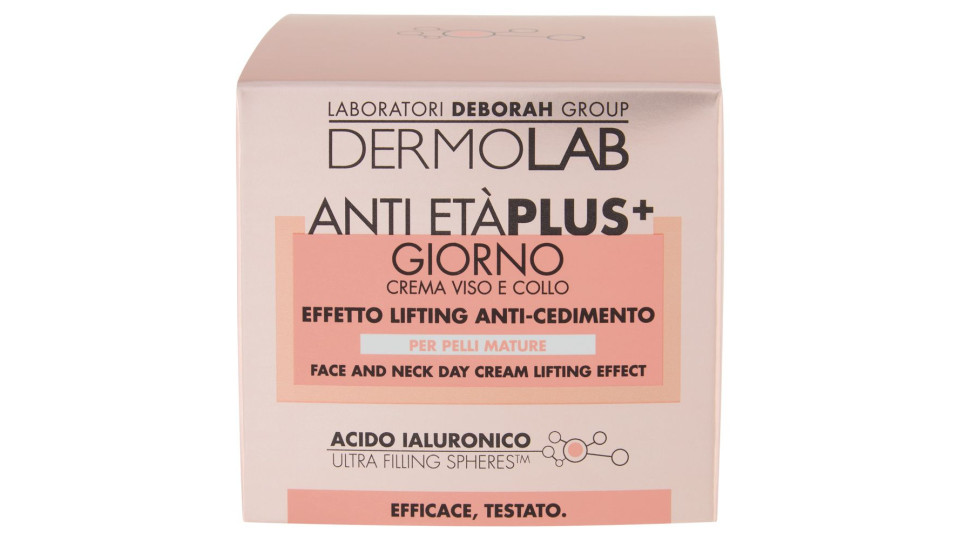 Dermolab Anti Età Plus+ Giorno Crema Viso E Collo Effetto Lifting Anti-cedimento 50 Ml