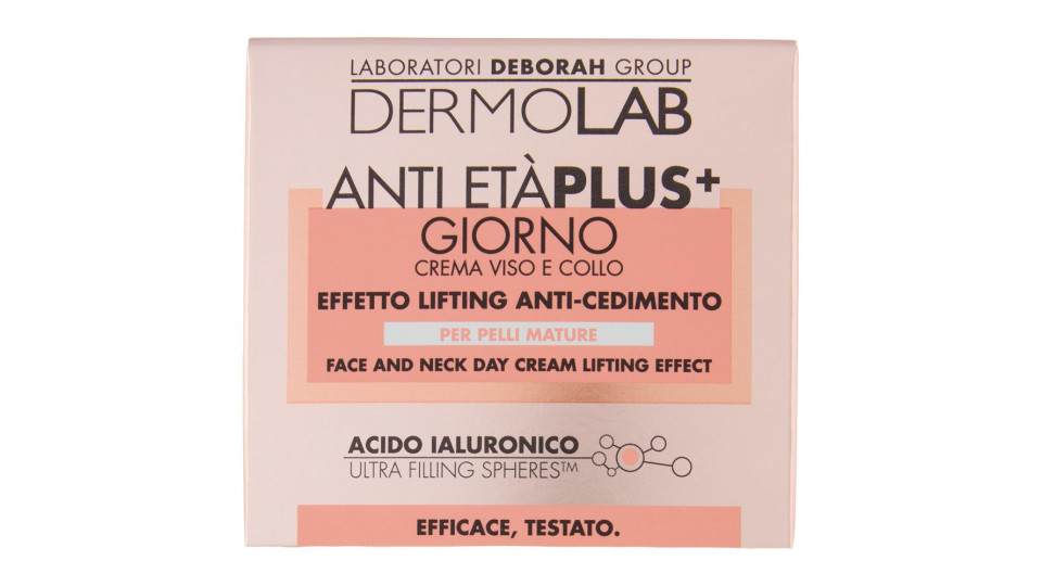Dermolab Anti Età Plus+ Giorno Crema Viso E Collo Effetto Lifting Anti-cedimento 50 Ml