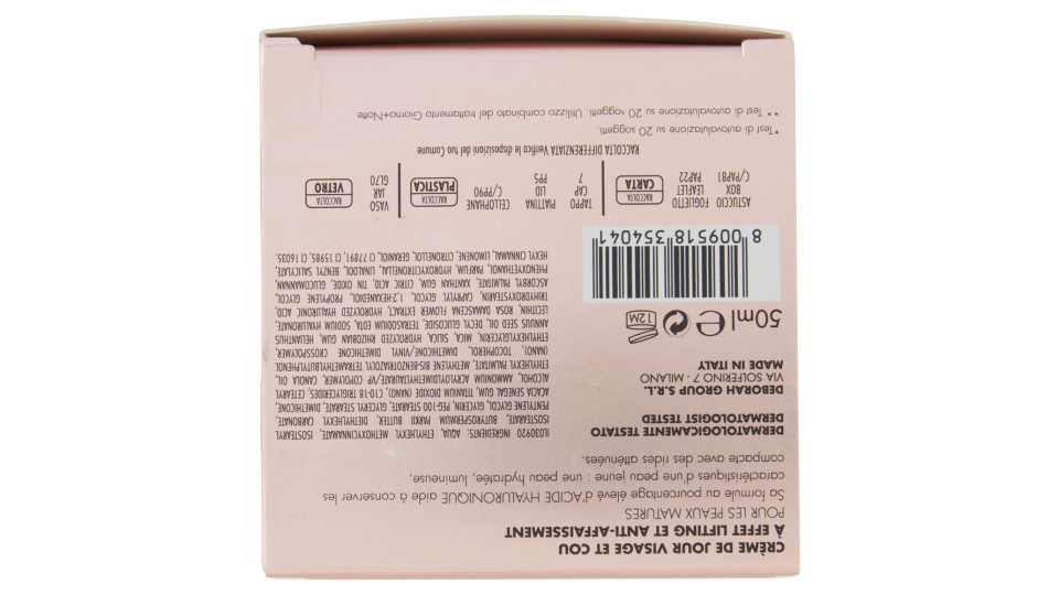 Dermolab Anti Età Plus+ Giorno Crema Viso E Collo Effetto Lifting Anti-cedimento 50 Ml