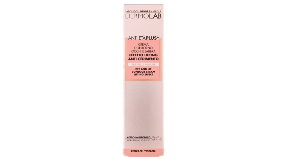 Dermolab Anti Età Plus+ Crema Contorno Occhi E Labbra Effetto Lifting Anti-cedimento 15 Ml