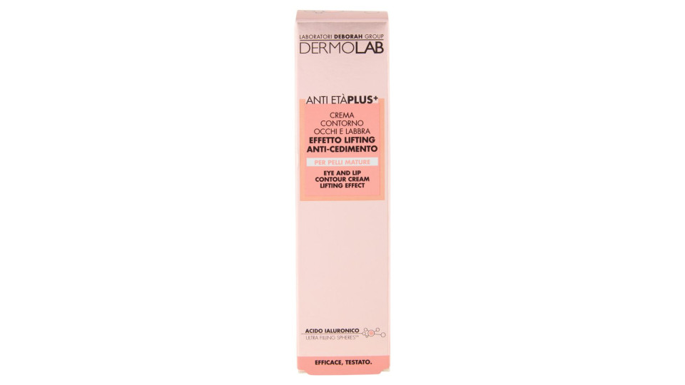 Dermolab Anti Età Plus+ Crema Contorno Occhi E Labbra Effetto Lifting Anti-cedimento 15 Ml