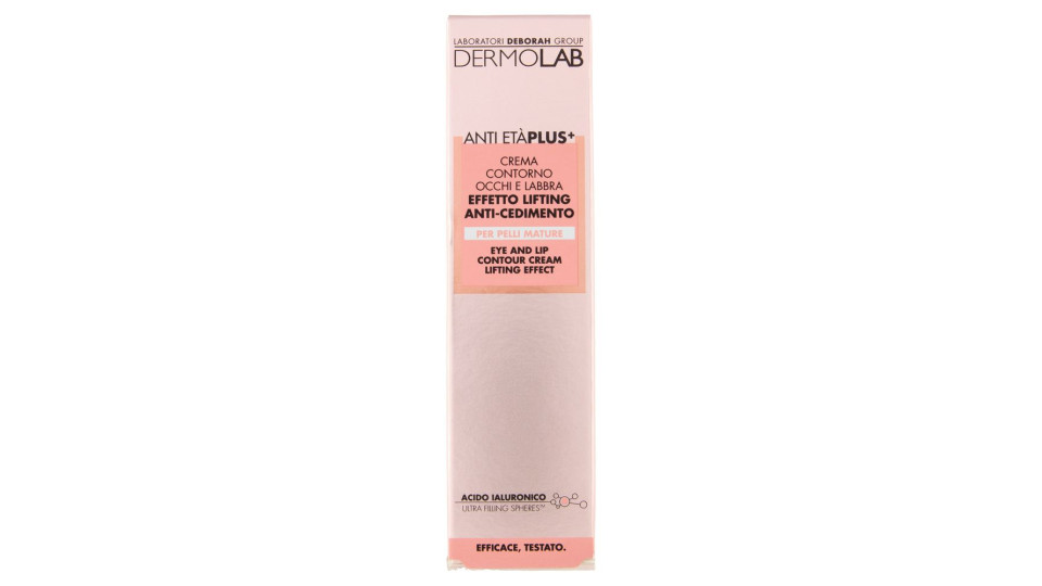 Dermolab Anti Età Plus+ Crema Contorno Occhi E Labbra Effetto Lifting Anti-cedimento 15 Ml