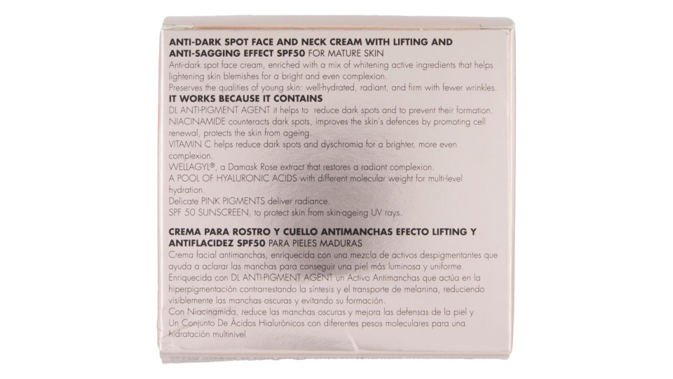 Dermolab Anti Età Plus+ Anti-macchie Crema Viso E Collo Effetto Lifting Anti-cedimento Spf 50 50 Ml