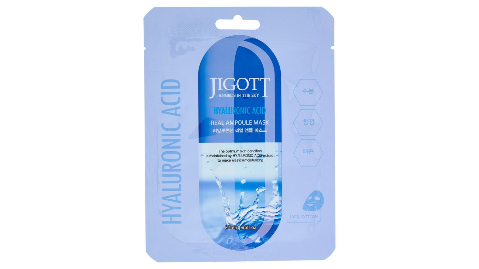 Jigott Hyaluronic Acid Real Ampoule Mask 27 Ml