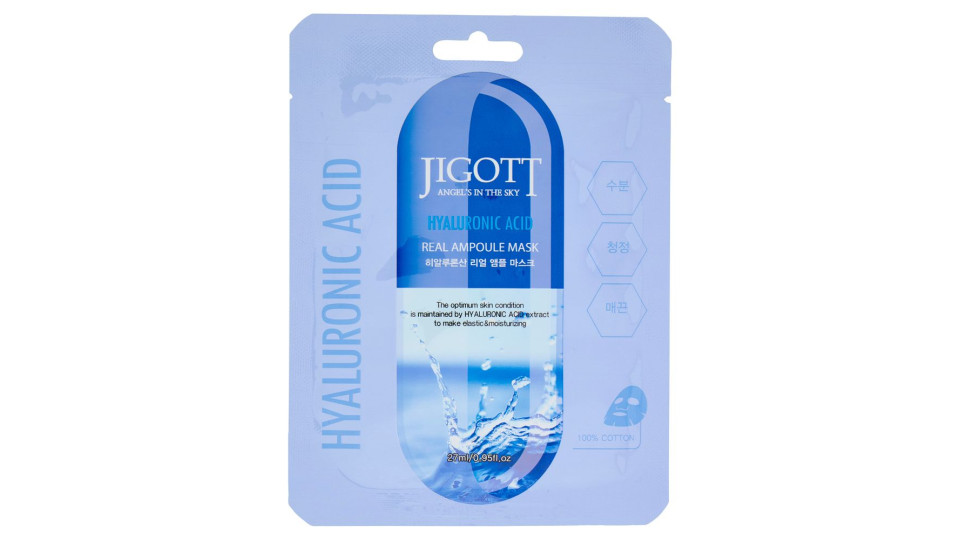 Jigott Hyaluronic Acid Real Ampoule Mask 27 Ml