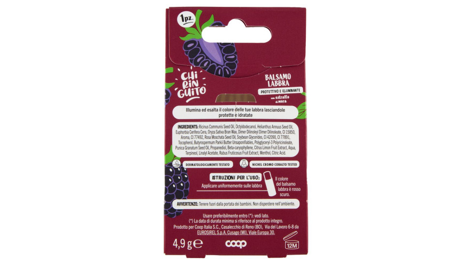 Balsamo Labbra Protettivo E Illuminante 4,9 G