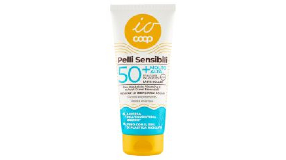 Latte Solare Pelli Sensibili 50+ Molto Alta 200 Ml