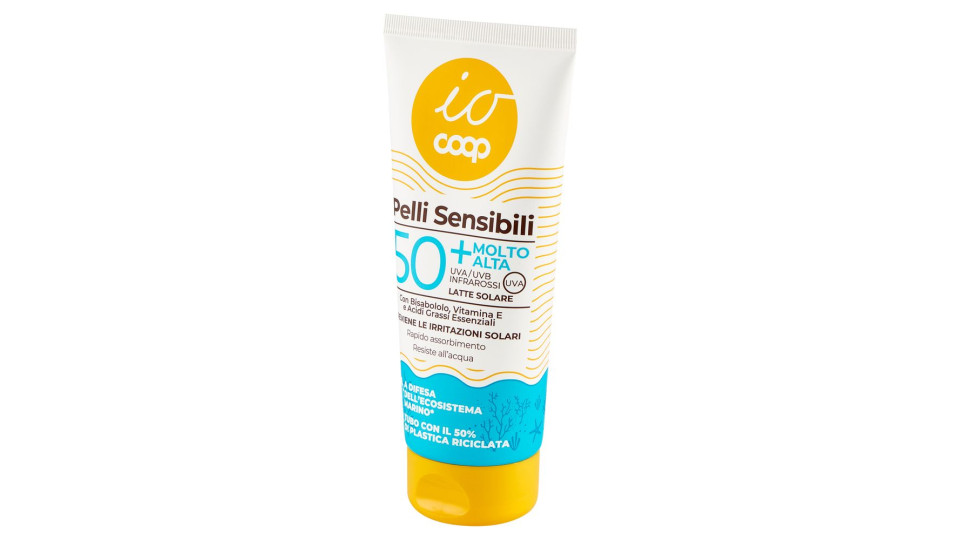 Latte Solare Pelli Sensibili 50+ Molto Alta 200 Ml