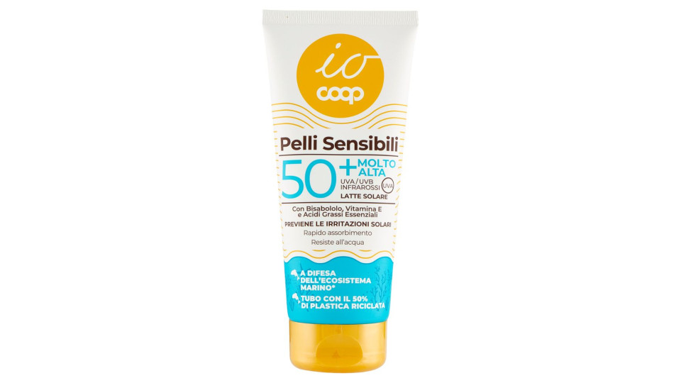 Latte Solare Pelli Sensibili 50+ Molto Alta 200 Ml