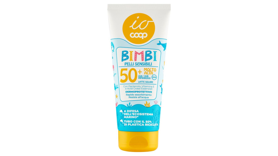 Latte Solare Bimbi Pelli Sensibili 50+ Molto Alta 200 Ml
