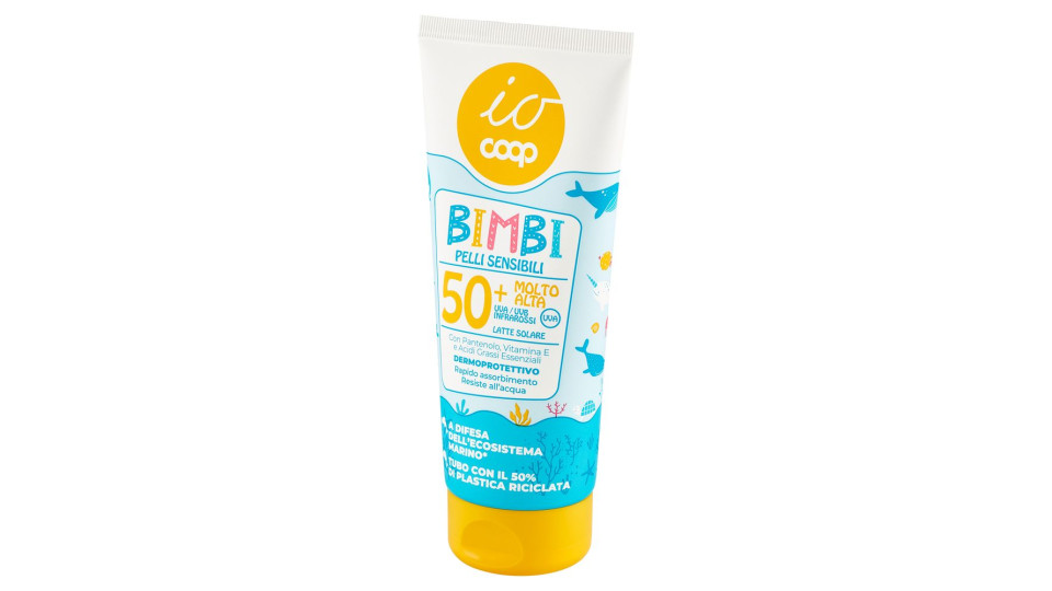Latte Solare Bimbi Pelli Sensibili 50+ Molto Alta 200 Ml