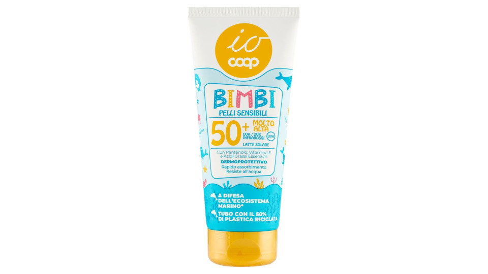 Latte Solare Bimbi Pelli Sensibili 50+ Molto Alta 200 Ml