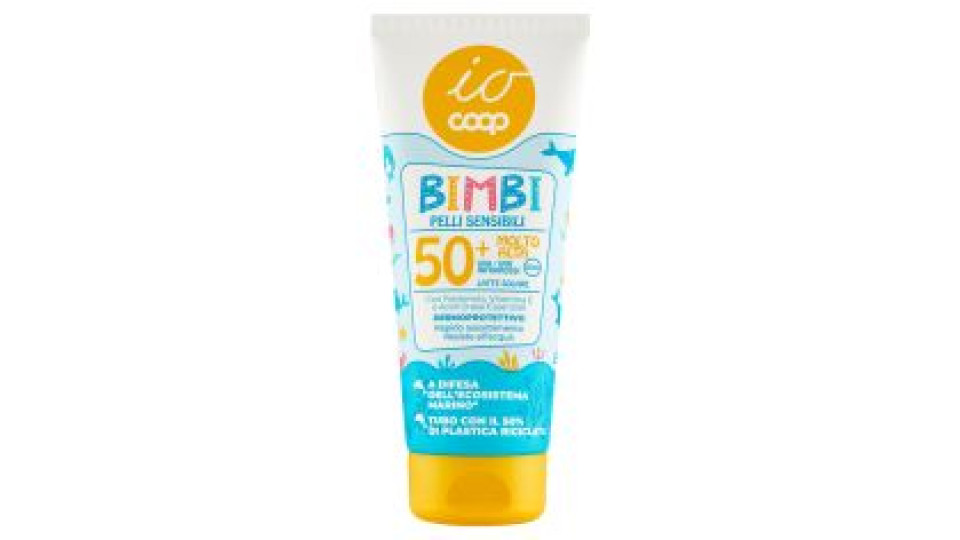 Latte Solare Bimbi Pelli Sensibili 50+ Molto Alta 200 Ml