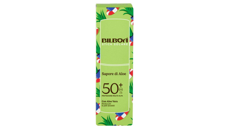Bilboa Sapore Di Aloe Stick Solare 50+ Protezione Molto Alta Con Aloe Vera 10 Ml