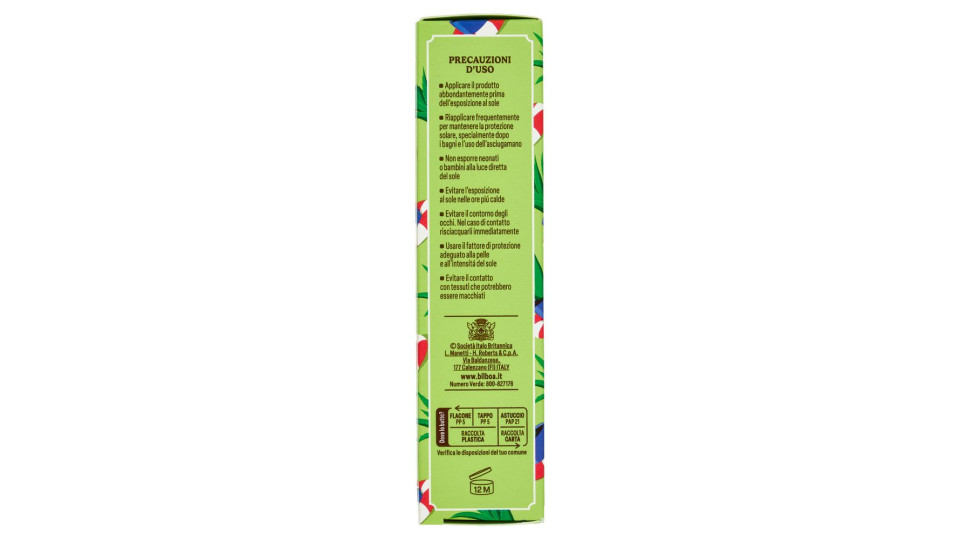 Bilboa Sapore Di Aloe Stick Solare 50+ Protezione Molto Alta Con Aloe Vera 10 Ml