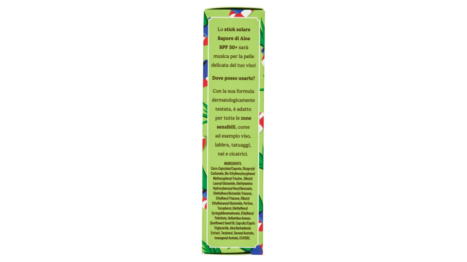 Bilboa Sapore Di Aloe Stick Solare 50+ Protezione Molto Alta Con Aloe Vera 10 Ml