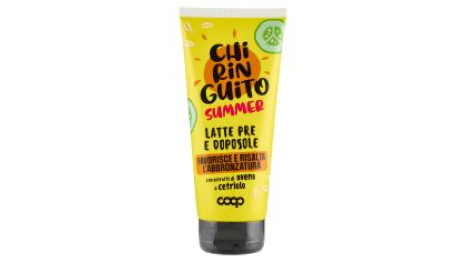 Latte Pre E Doposole Favorisce E Risalta L'abbronzatura 200 Ml