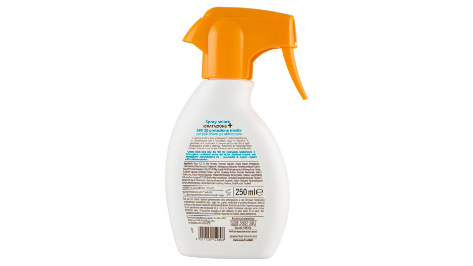 Spray Solare Idratazione¿ 20 Media 250 Ml