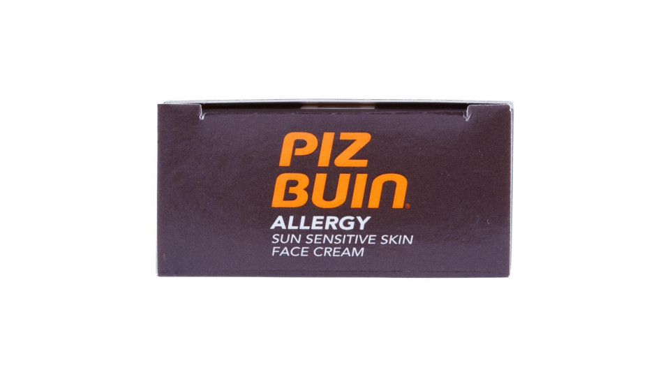 Piz Buin Crema Solare Viso, Allergy, 50+ Spf, Protezione Molto Alta, Resistente All'acqua 50ml