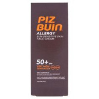 Piz Buin Crema Solare Viso, Allergy, 50+ Spf, Protezione Molto Alta, Resistente All'acqua 50ml