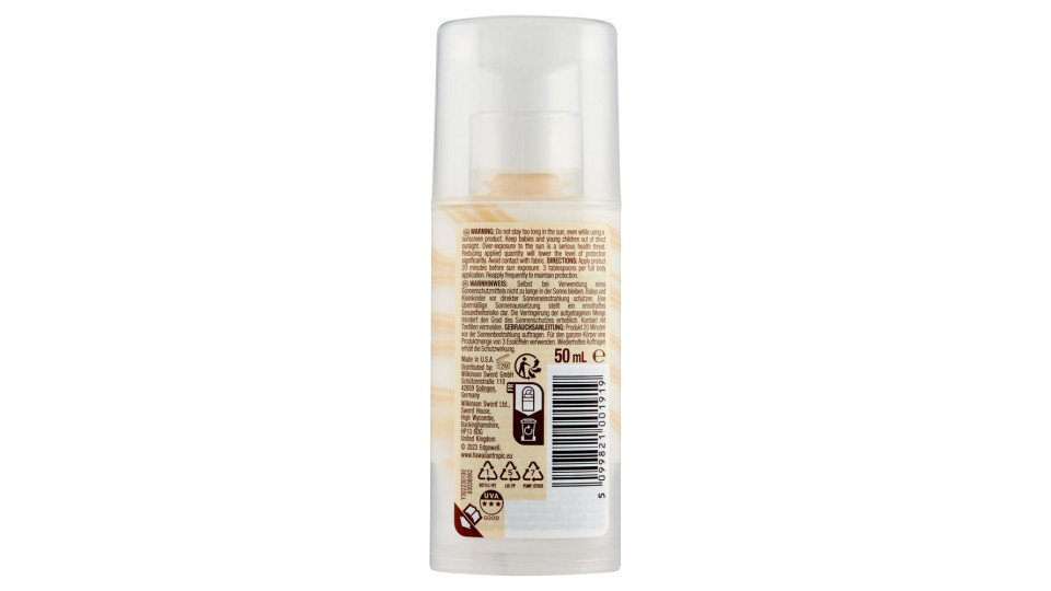 Hawaiian Tropic Hydrating Protection Lozione Solare Protettiva Viso Spf 30 High 50 Ml